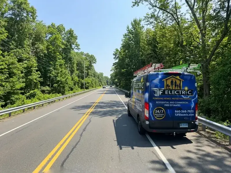 Enfield, CT — TJF Electric service area