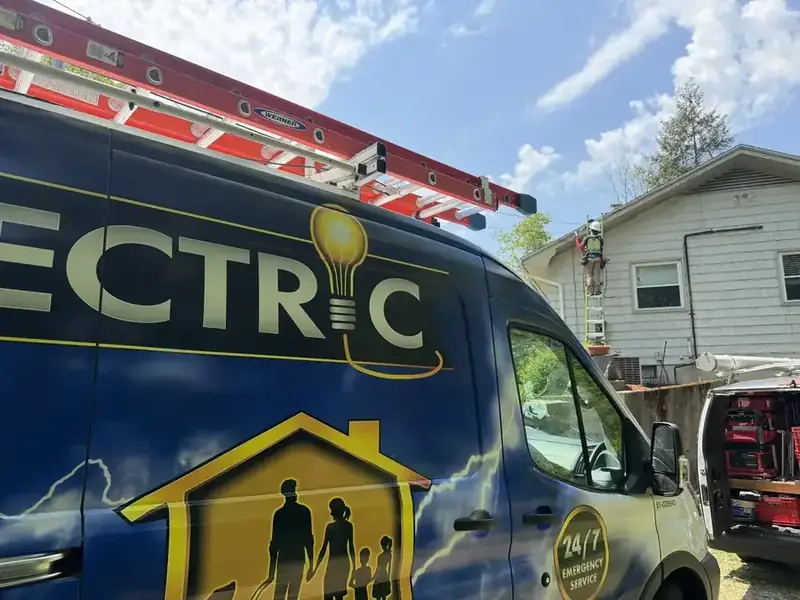 TJF Electric outdoor work — Willington, CT
