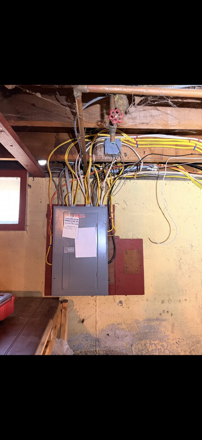 Old fuse box before replacement Willington CT