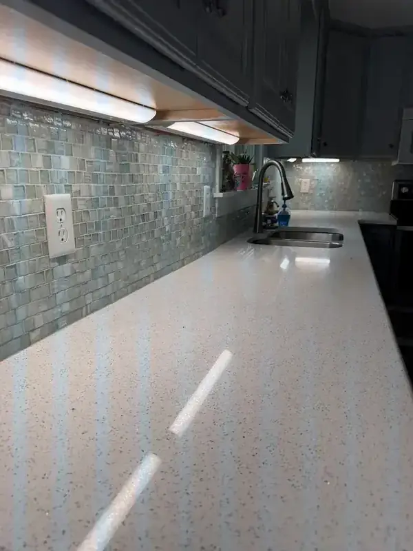 TJF Electric LED recessed lighting installation — kitchen ceiling lights in CT